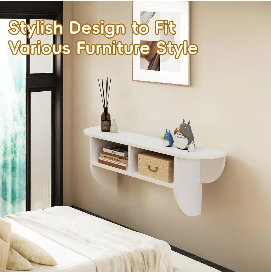 White Floating Shelf TV Stand - NEW image indicator(3)