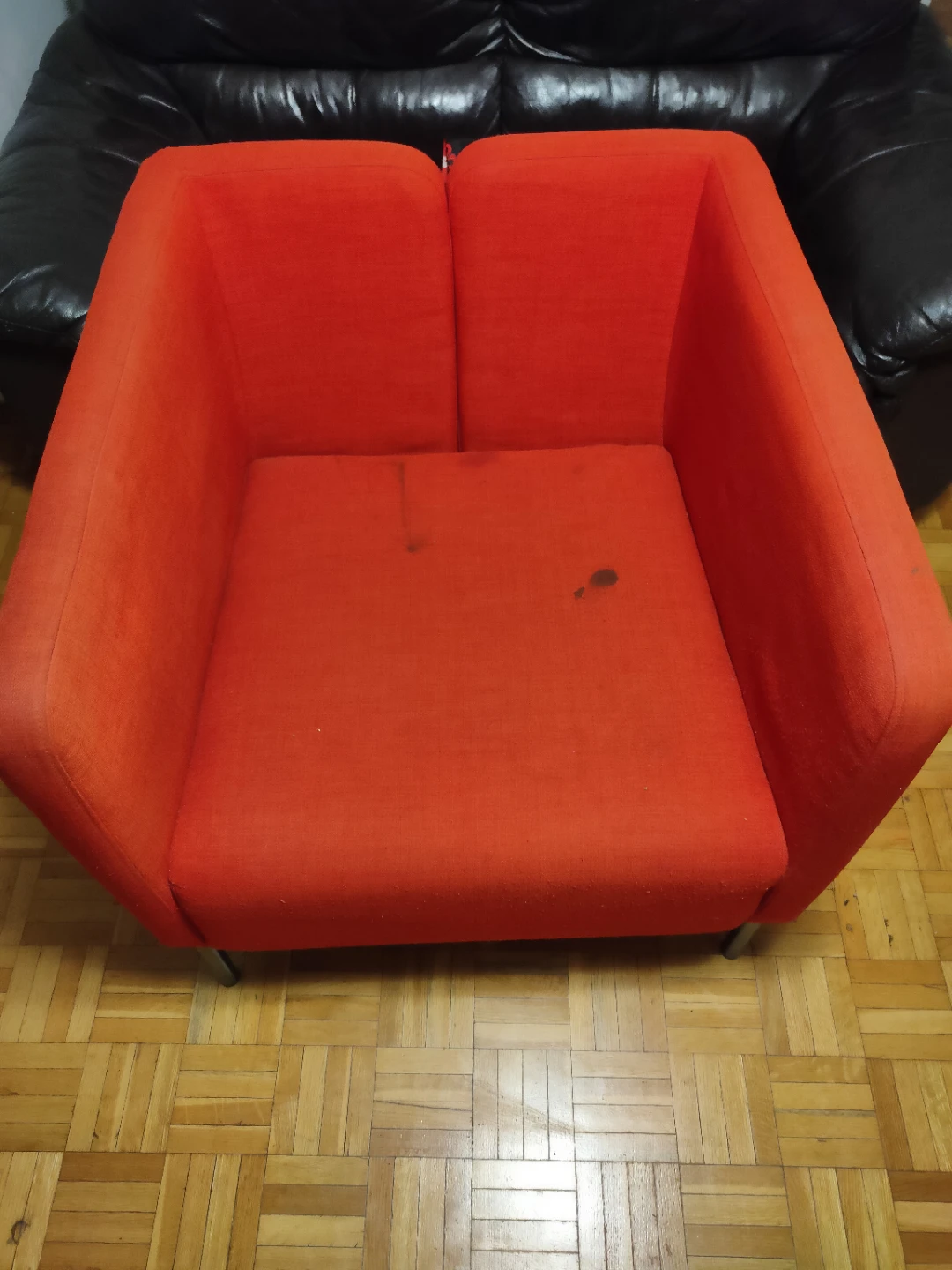 IKEA Red Armchair, Sofa - photo 2