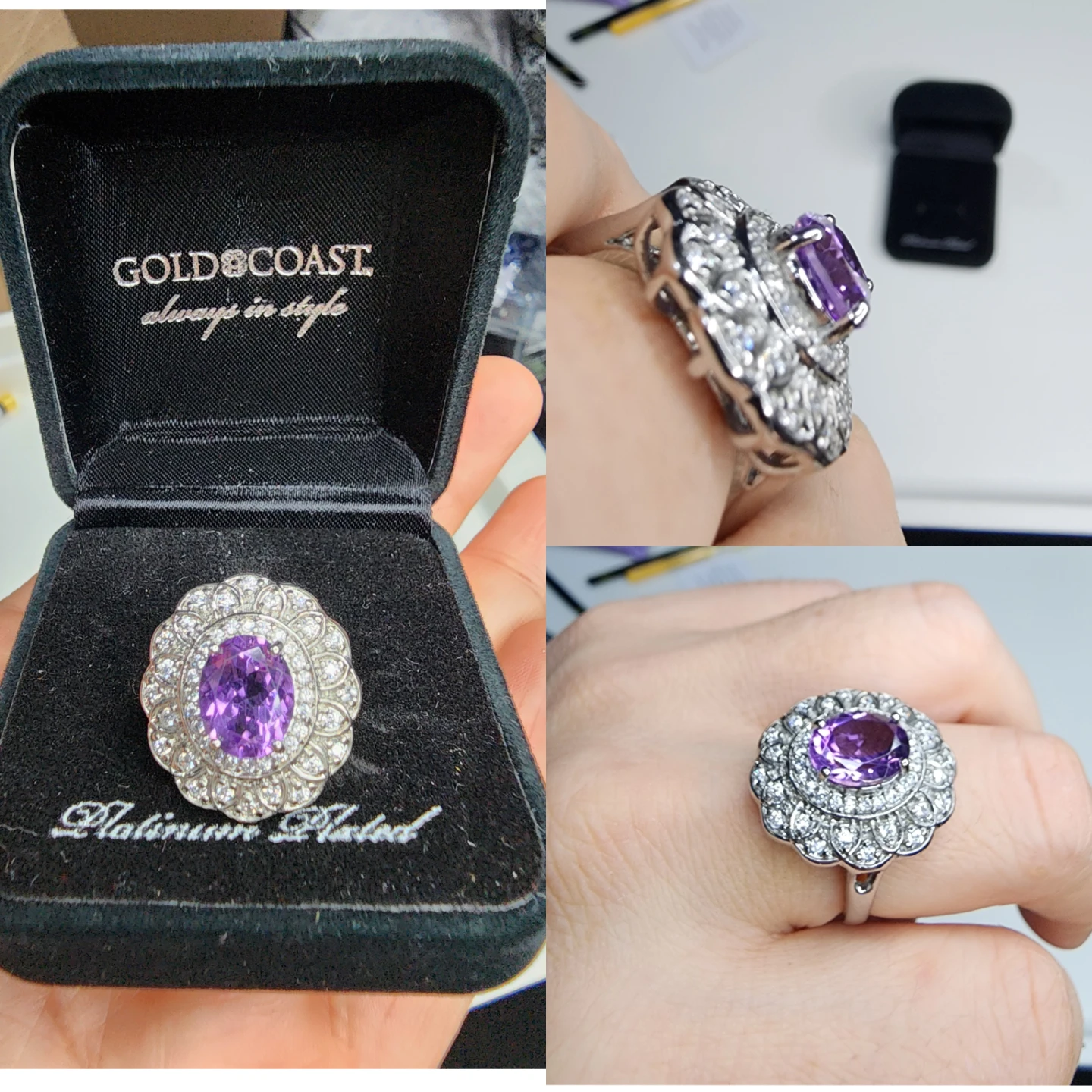 Gold Coast Platinum Plated Ring