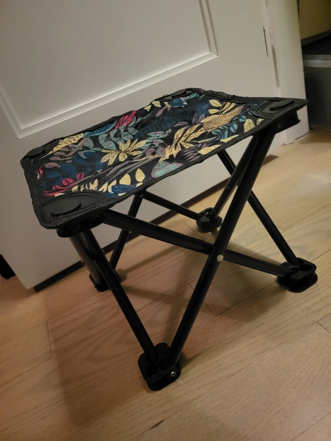 Folding Stool - Floral Pattern #Cleanout