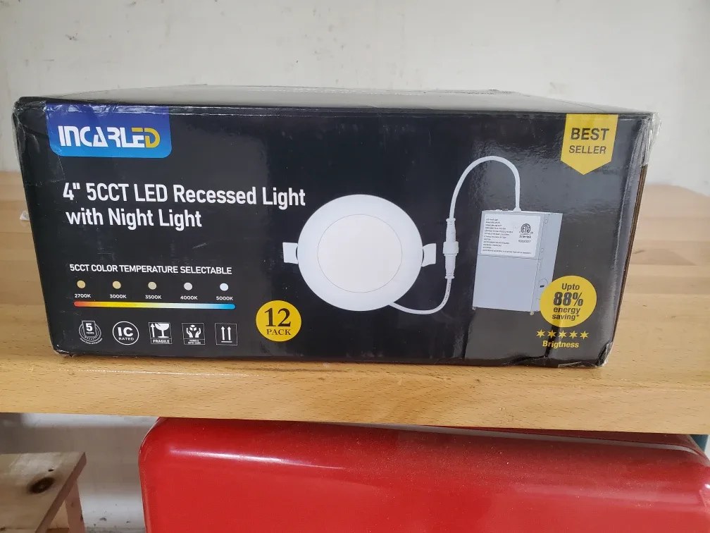 INCARLED 4" 5CCT LED Recessed Light w/ Night Light - New
