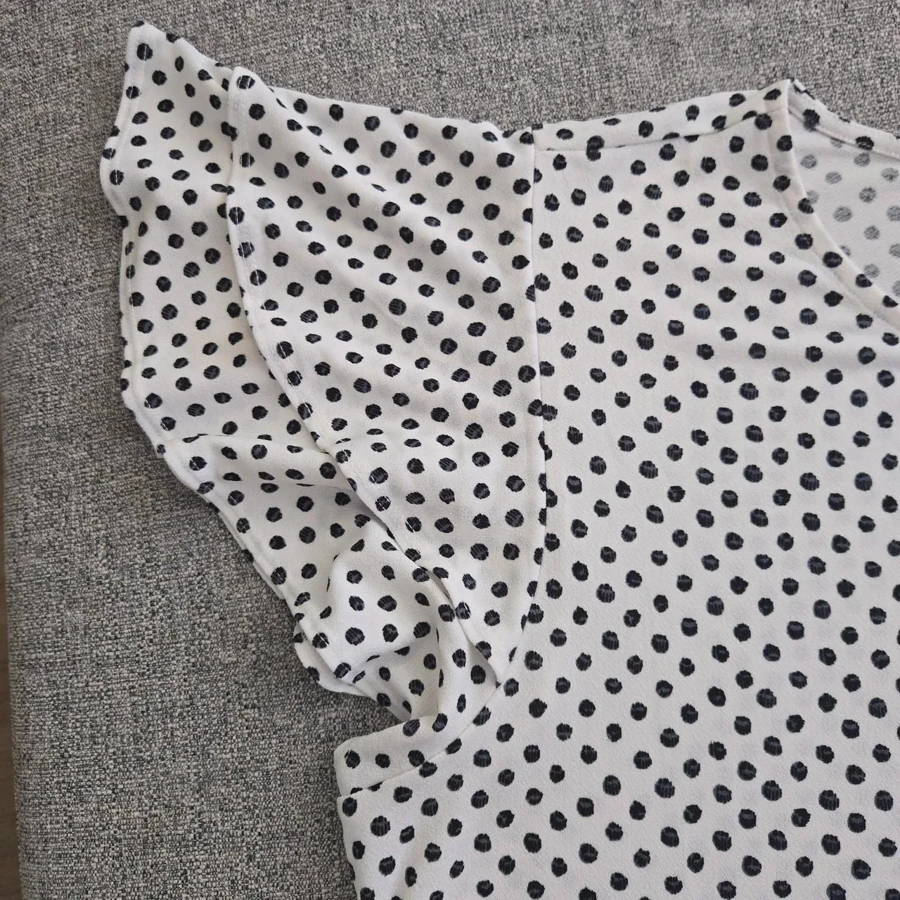 #Cleanout XL Adrianna Papell polka dot blouse image indicator(3)