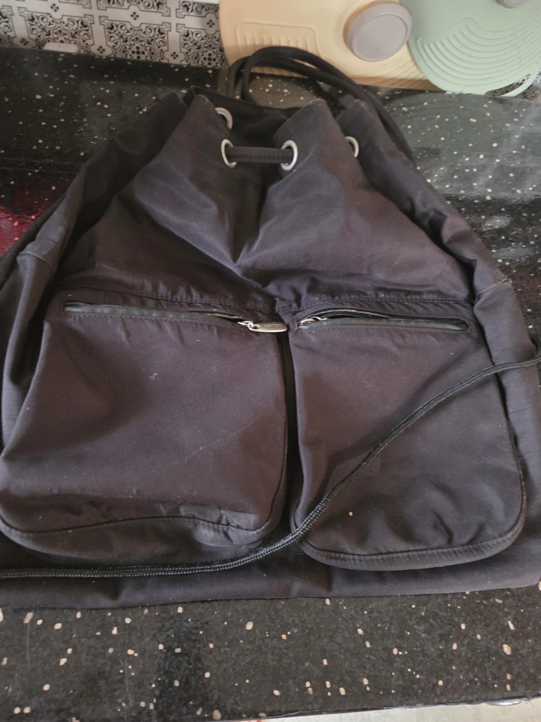 Esprit Black Drawstring Backpack