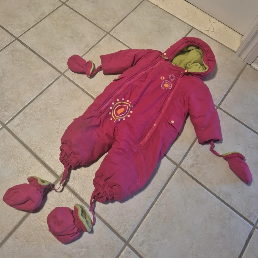 Kushies 18M Pink Snowsuit