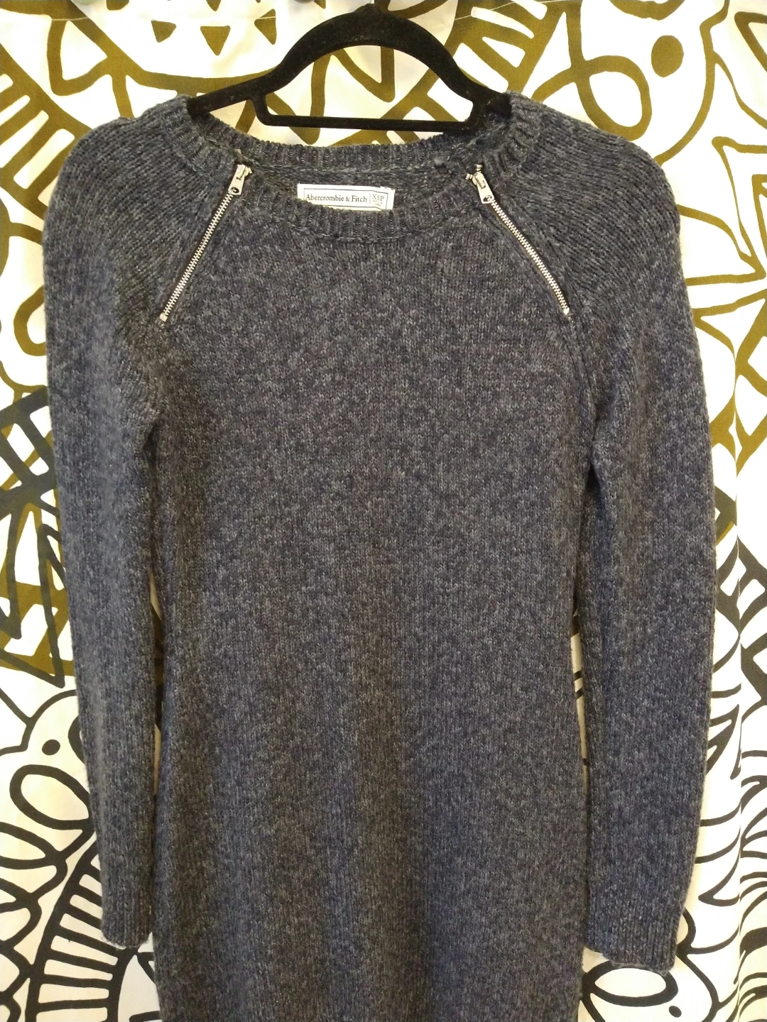XS Abercrombie & Fitch Dark Blue/Gray Sweater Dress - photo 2