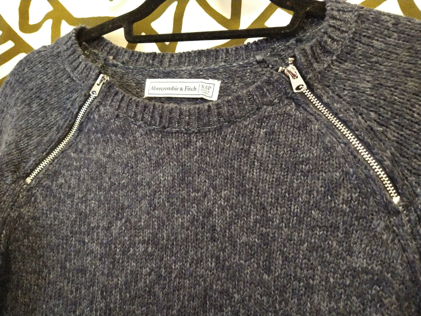 XS Abercrombie & Fitch Dark Blue/Gray Sweater Dress - photo 4