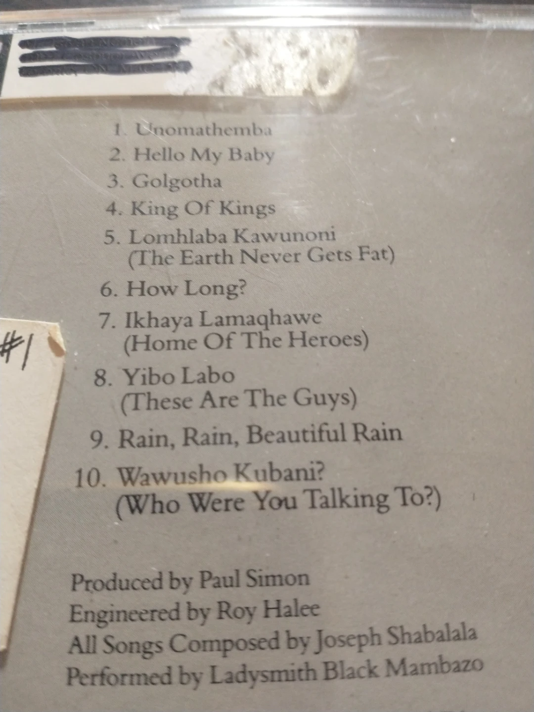 Ladysmith Black Mambazo 1987 CD Shaka Zulu great album - photo 5