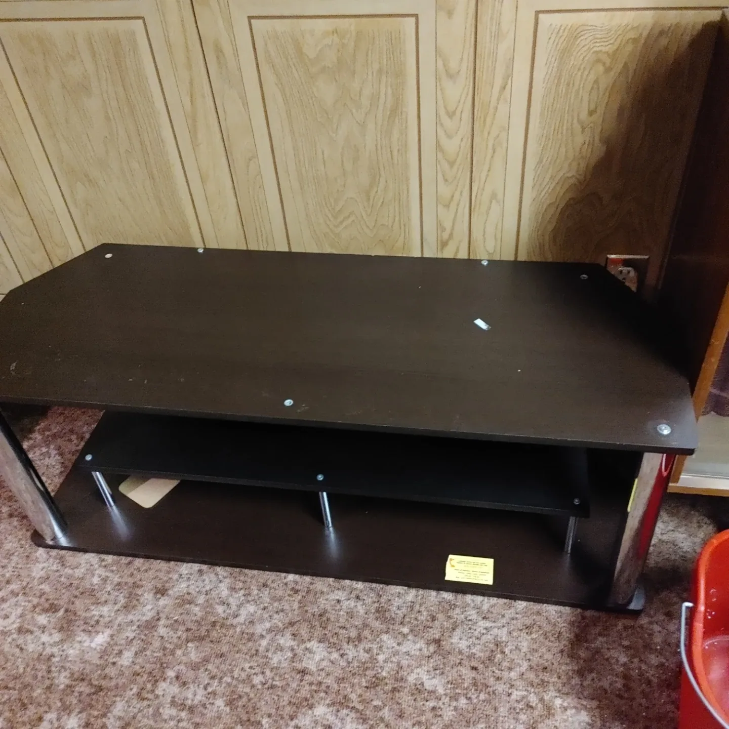 Brown TV Stand Shelf Unit