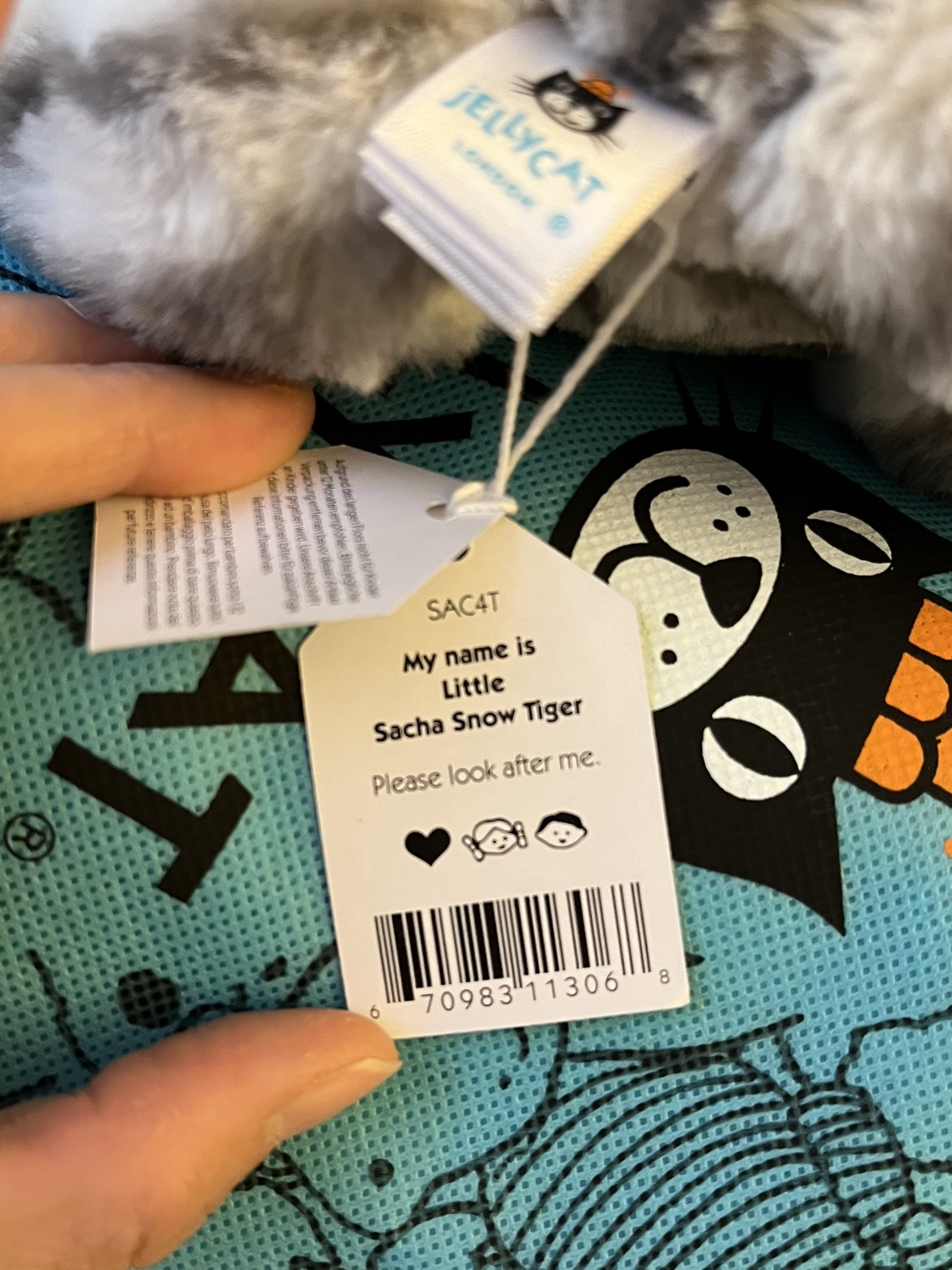 Jellycat Sacha Snow Tiger (Little) - photo 4