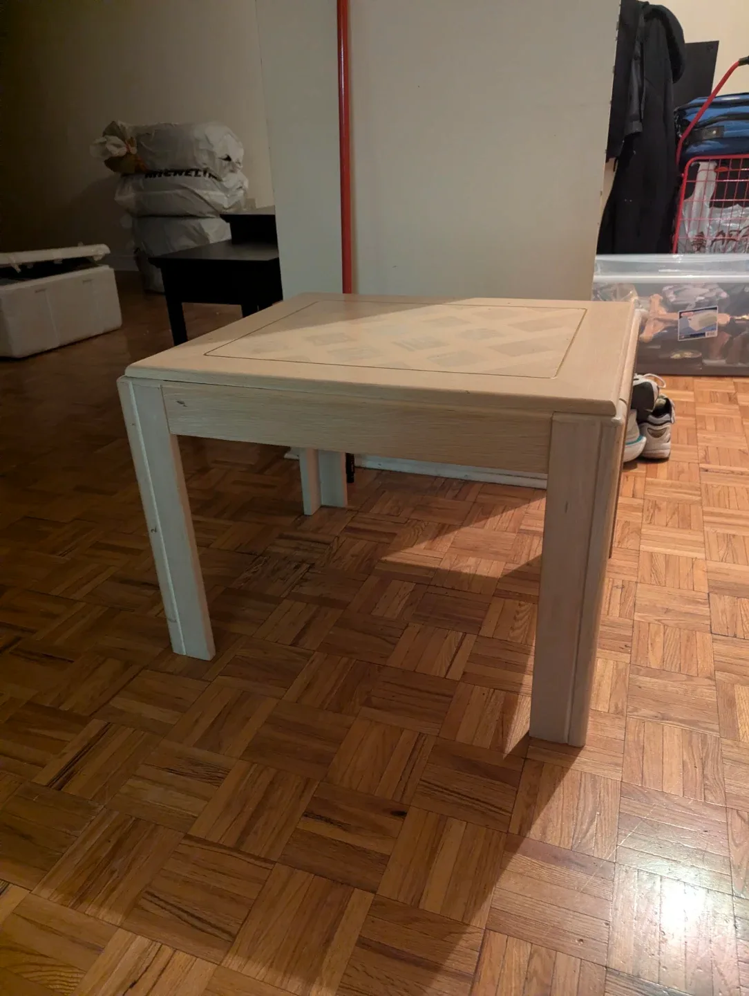 Side Table - Beige Wood image indicator(2)