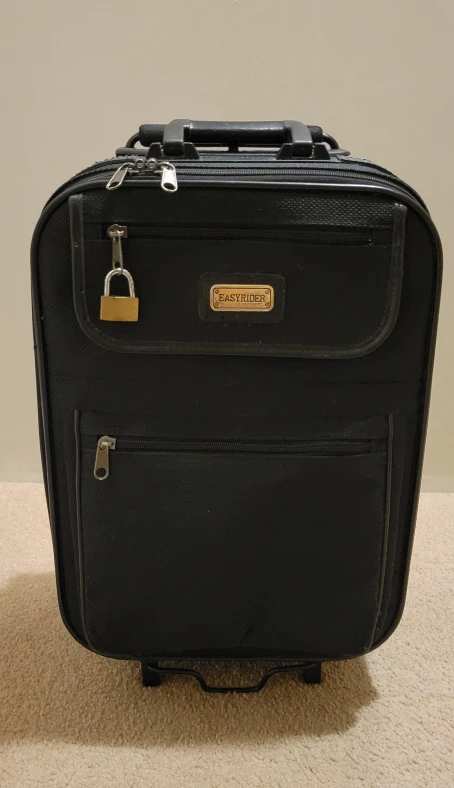 EASYRIDER Black Carry-On Suitcase