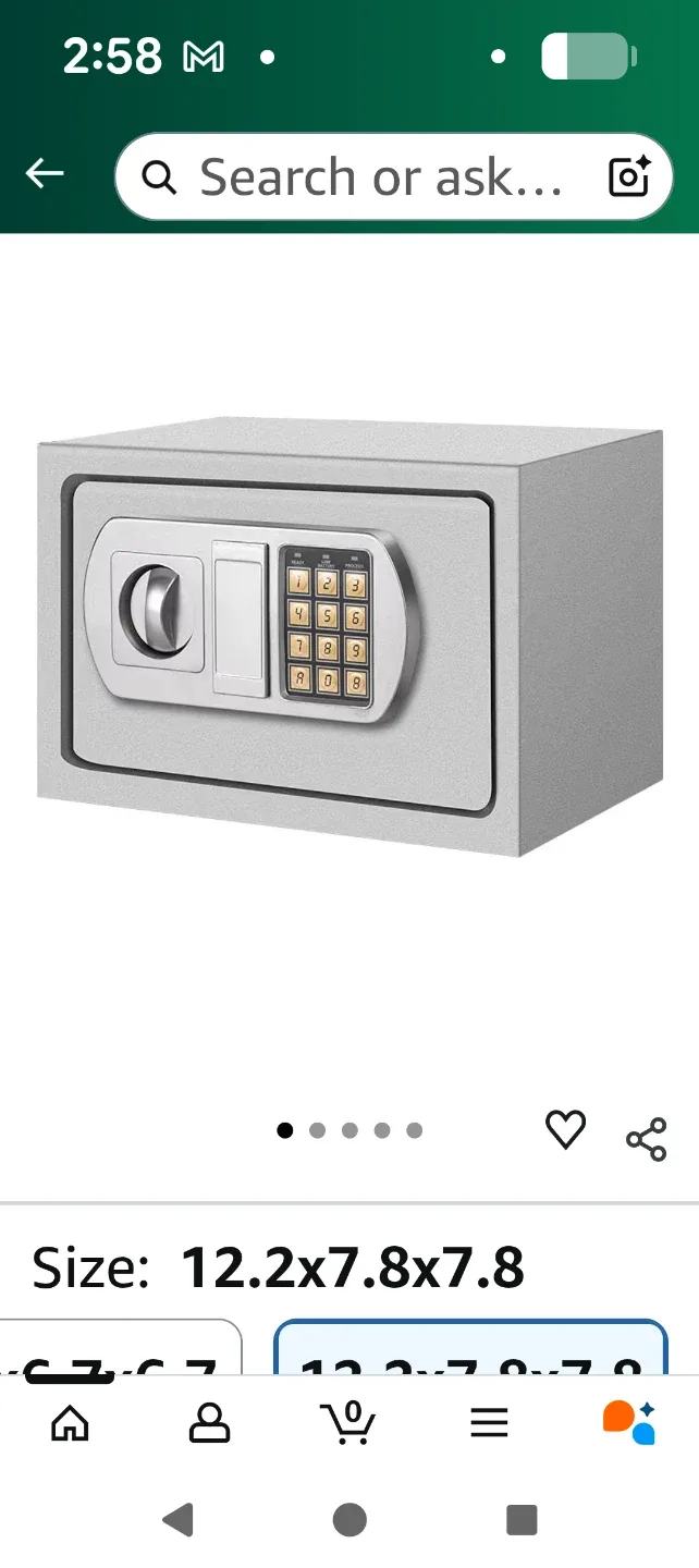 Safewell Safe Box 12.2x7.8x7.8 #Cleanout