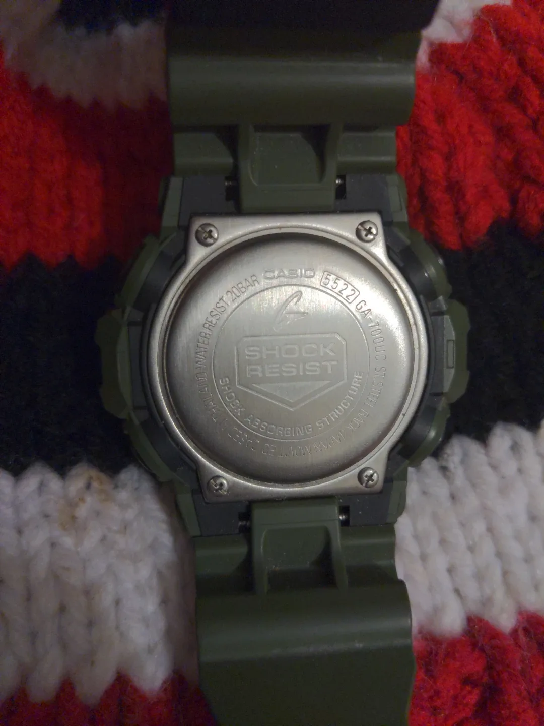 G-Shock GA-700UC-3A Olive Green Watch image indicator(2)
