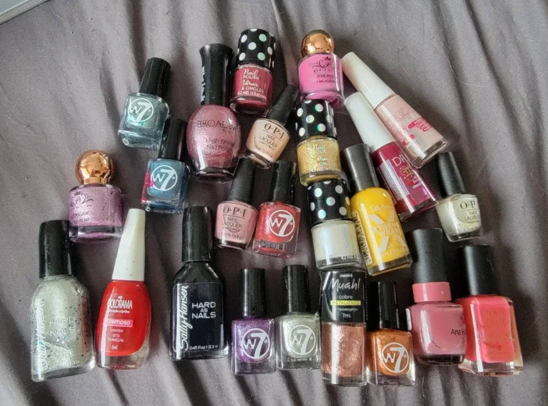 Mixed Lot of Nail Polish - OPI, Sally Hansen, W7