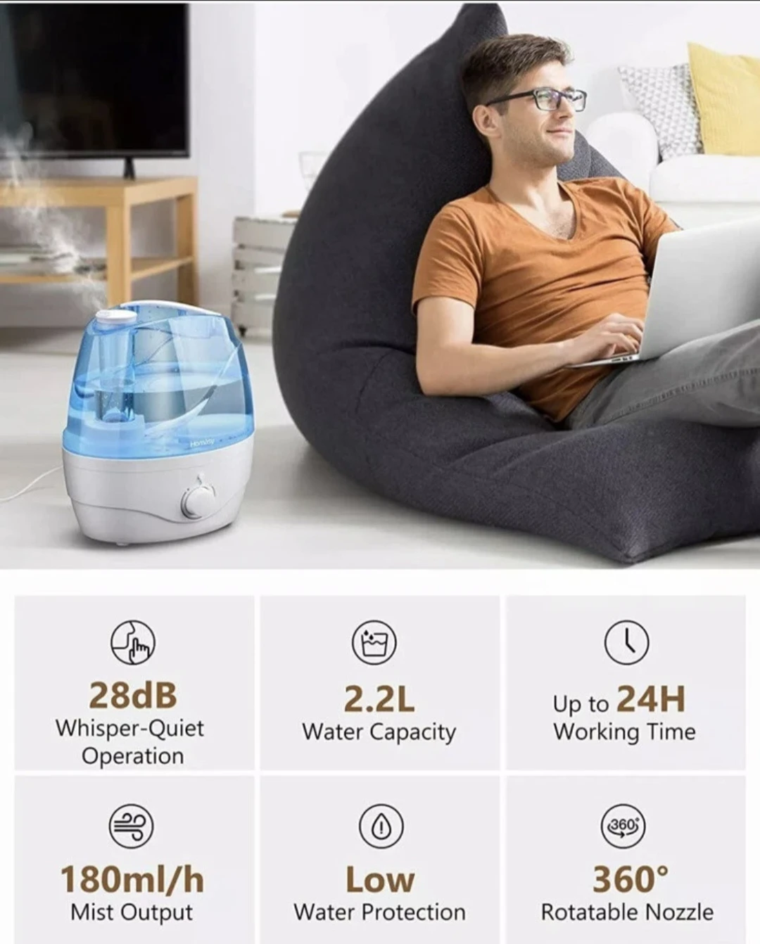 Homasy by VicTsing Humidifier - photo 3