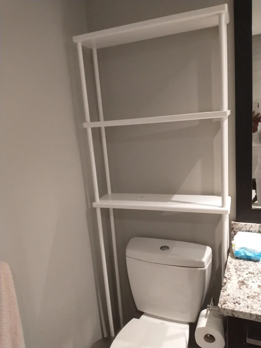 White Over-the-Toilet Space Saver Shelf