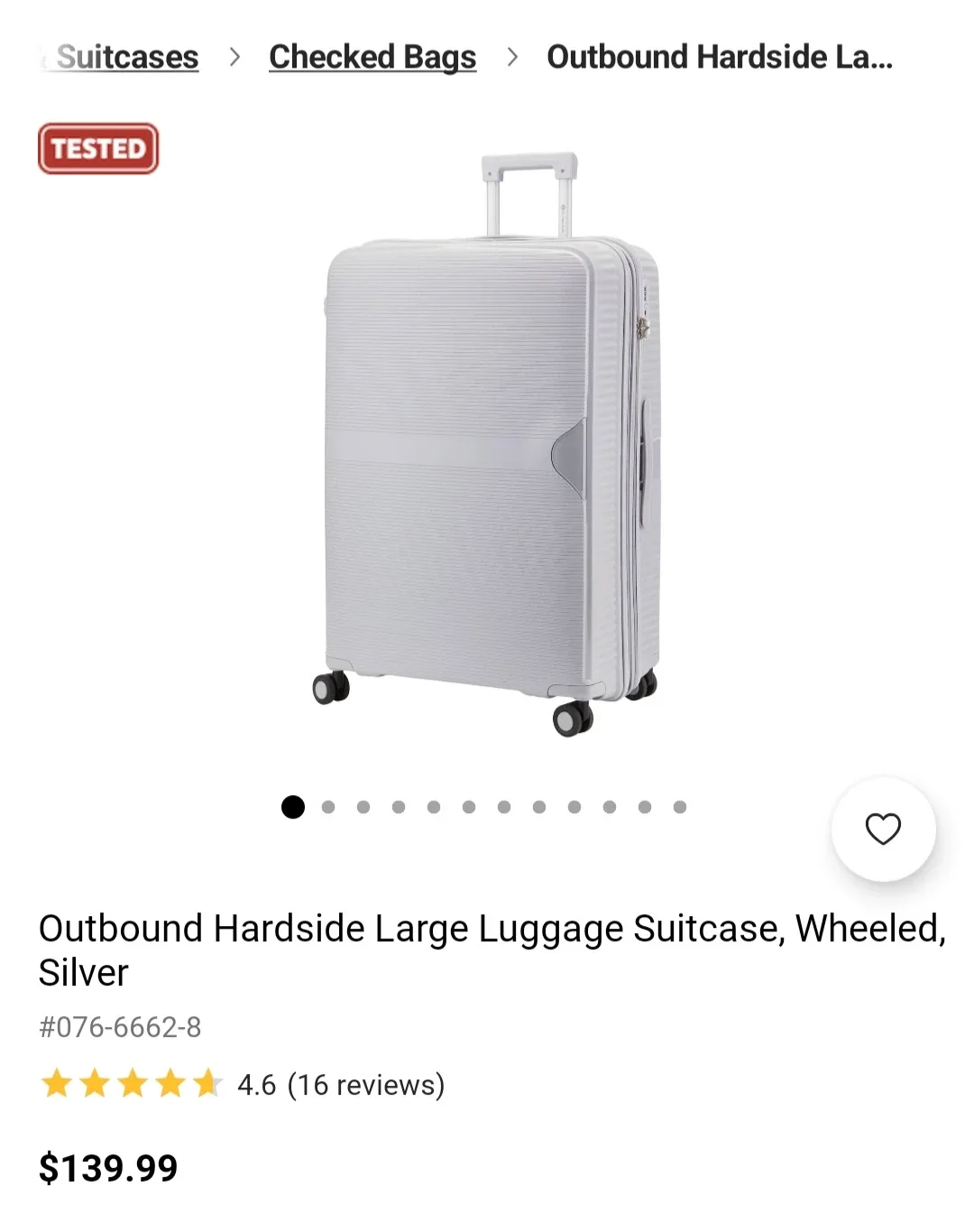 Outbound Grey Hardside Luggage image indicator(7)