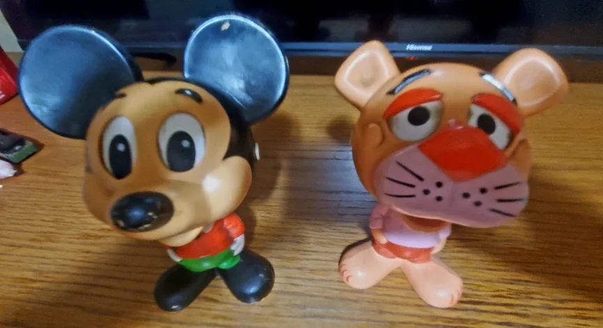Mickey Mouse & Pink Panther Figurine Set