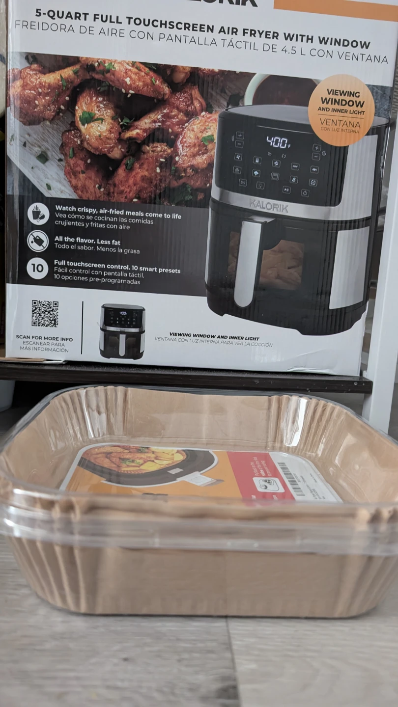 Kalorik 5 Quart Full Touchscreen Air Fryer with viewing Window