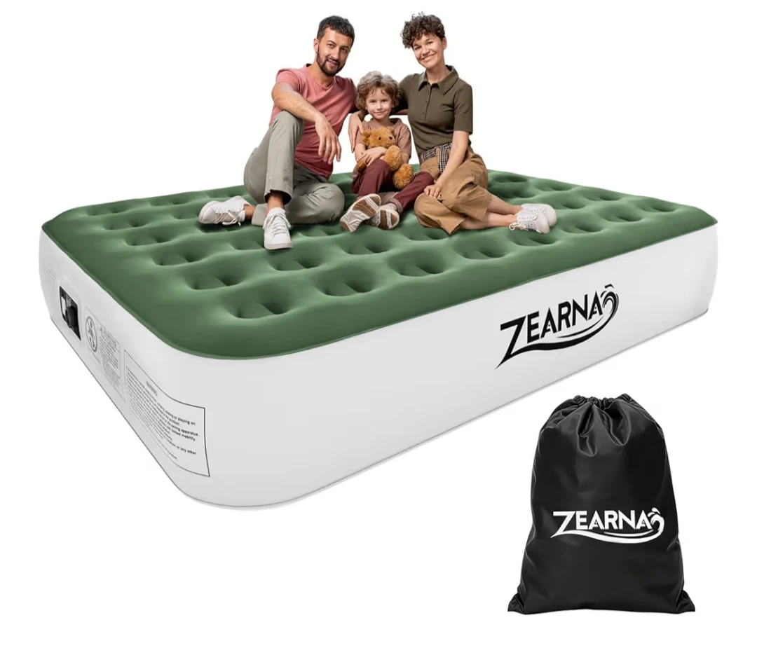 ZEARNA Inflatable Air Mattress - Green