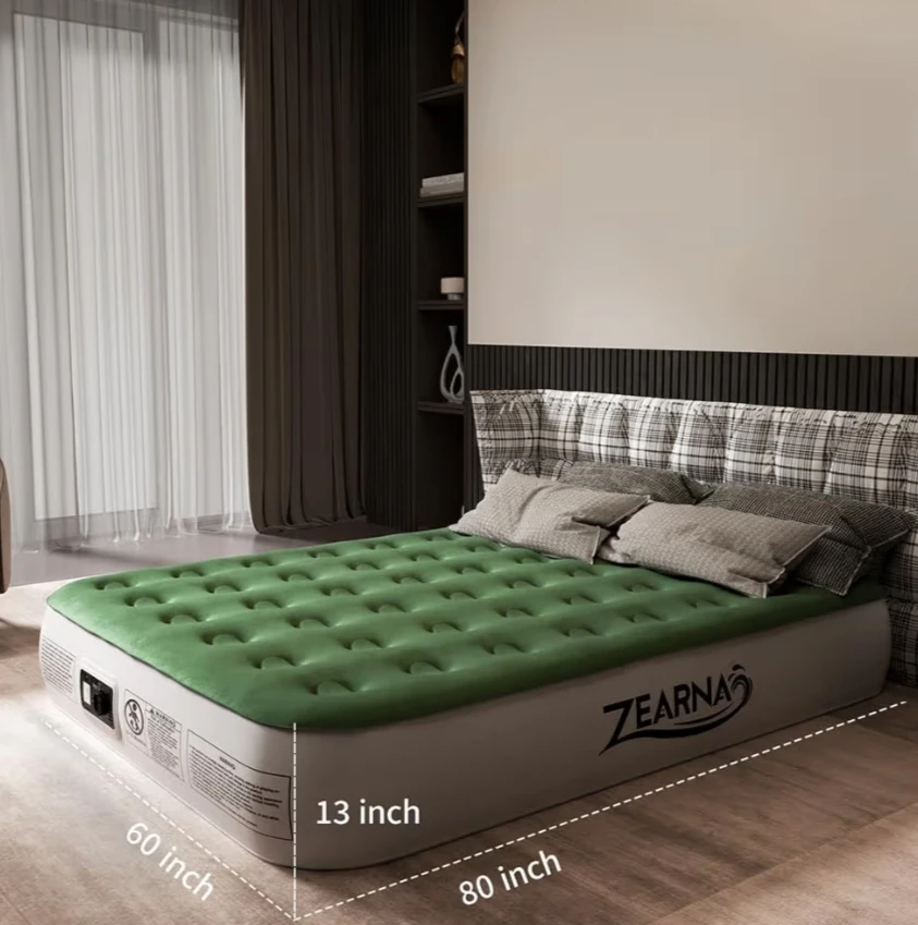 ZEARNA Inflatable Air Mattress - Green - photo 2