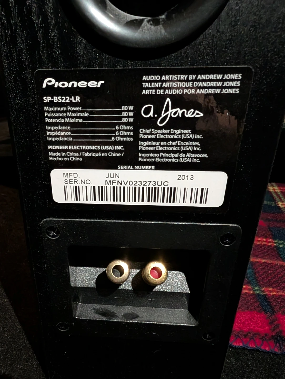 Pioneer SP-BS22-LR Bookshelf Loudspeakers - photo 2