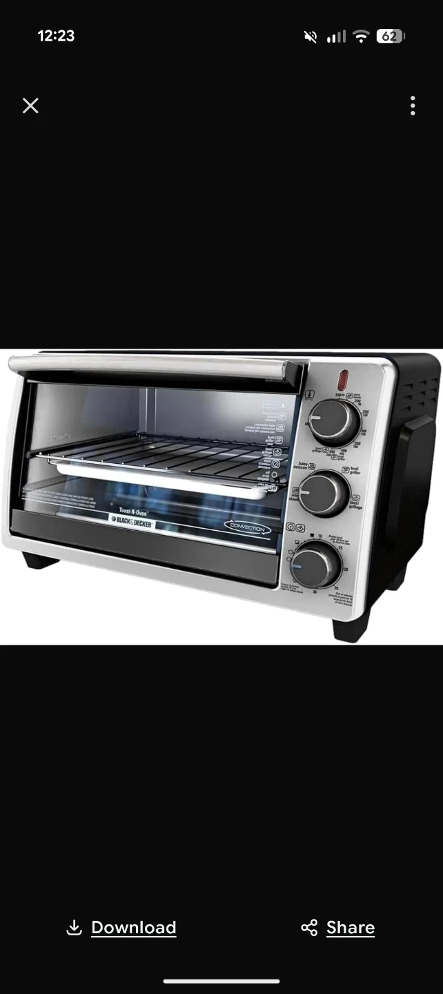 Black+Decker 6-Slice Convection Toaster Oven (Model TO1950SBD) - photo 2