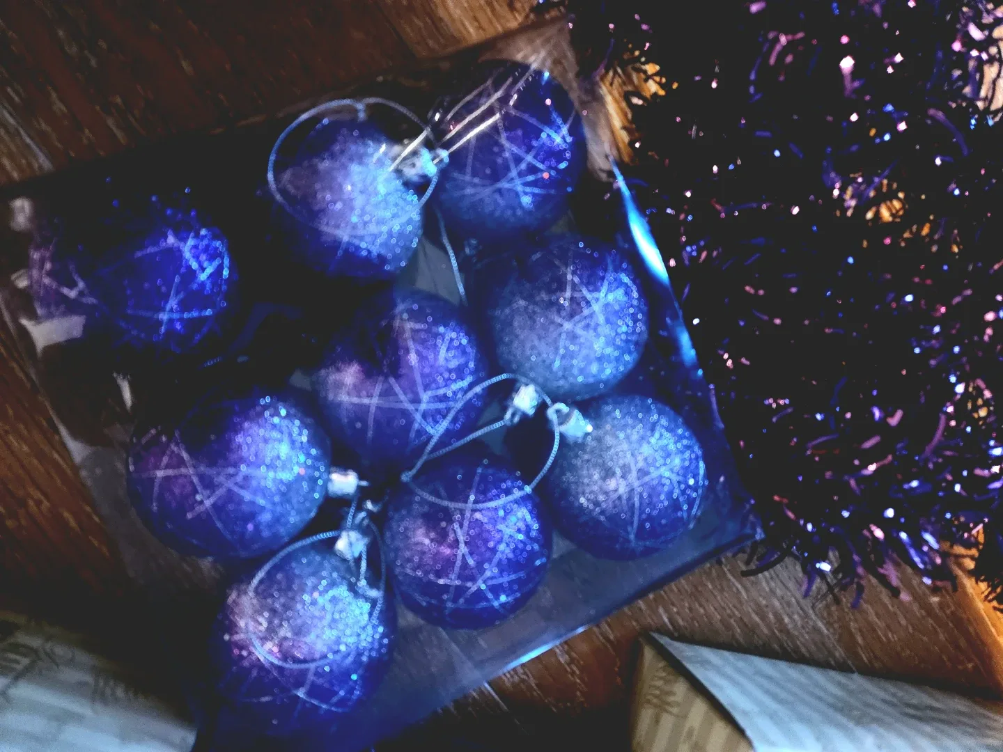 Purple Christmas Ornaments image indicator(2)