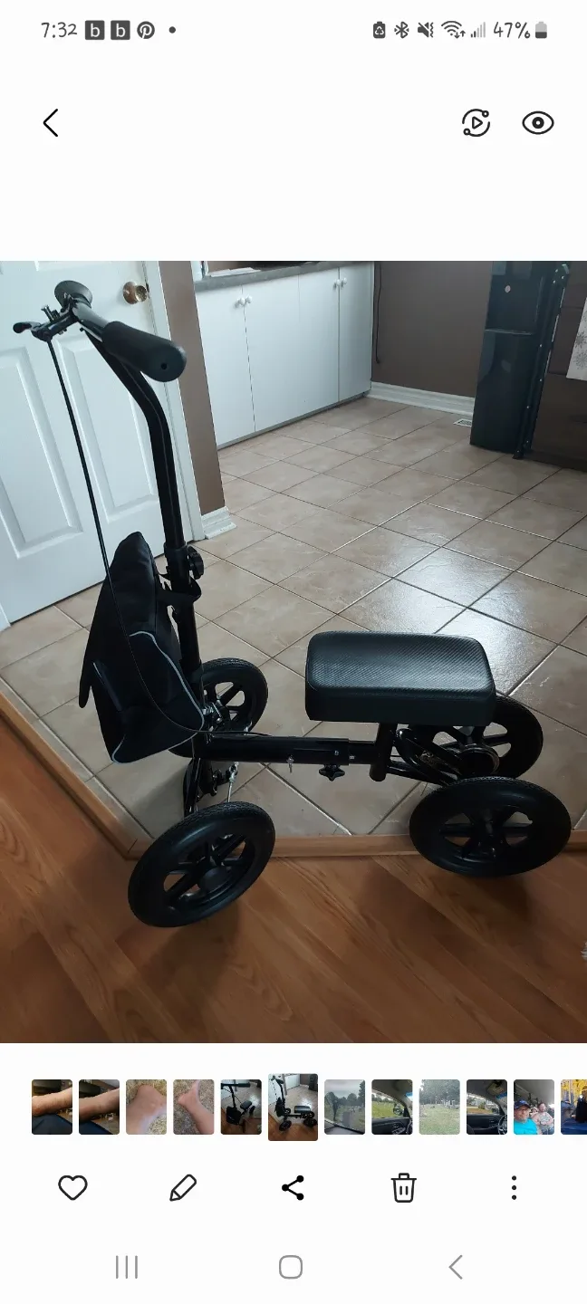 Knee Walker Scooter - Black