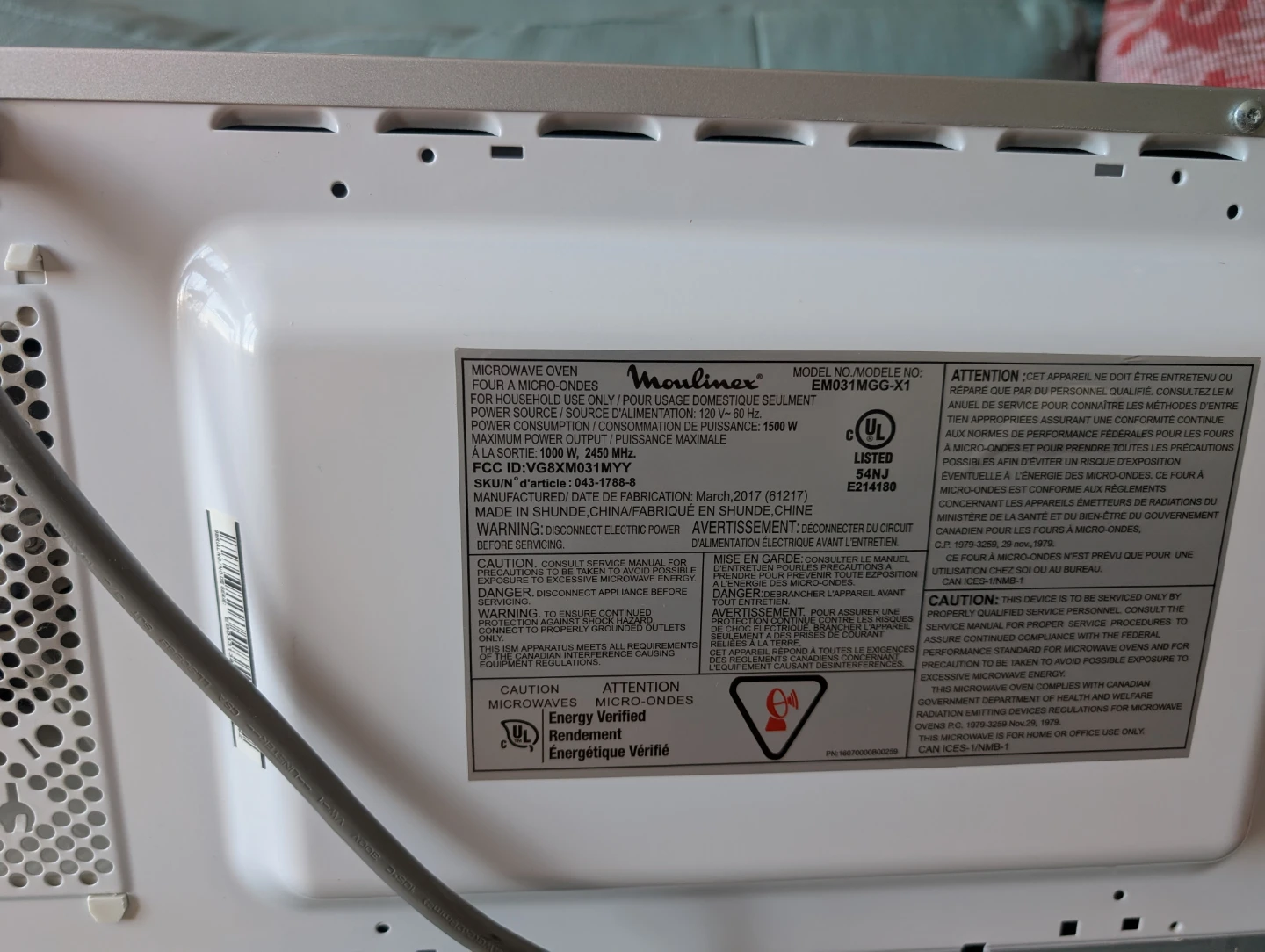 Moulinex Microwave Oven EM031MGG-X1 - photo 4