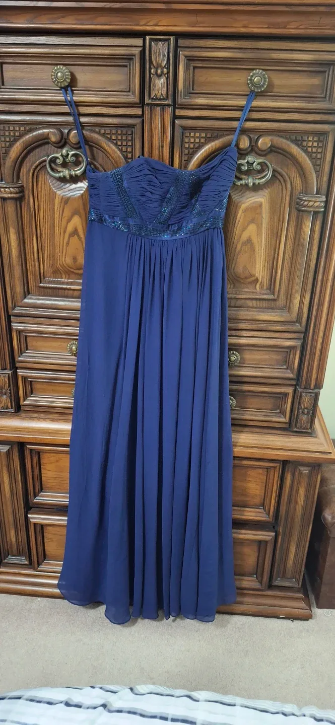 Navy Blue Formal Dress image indicator(2)