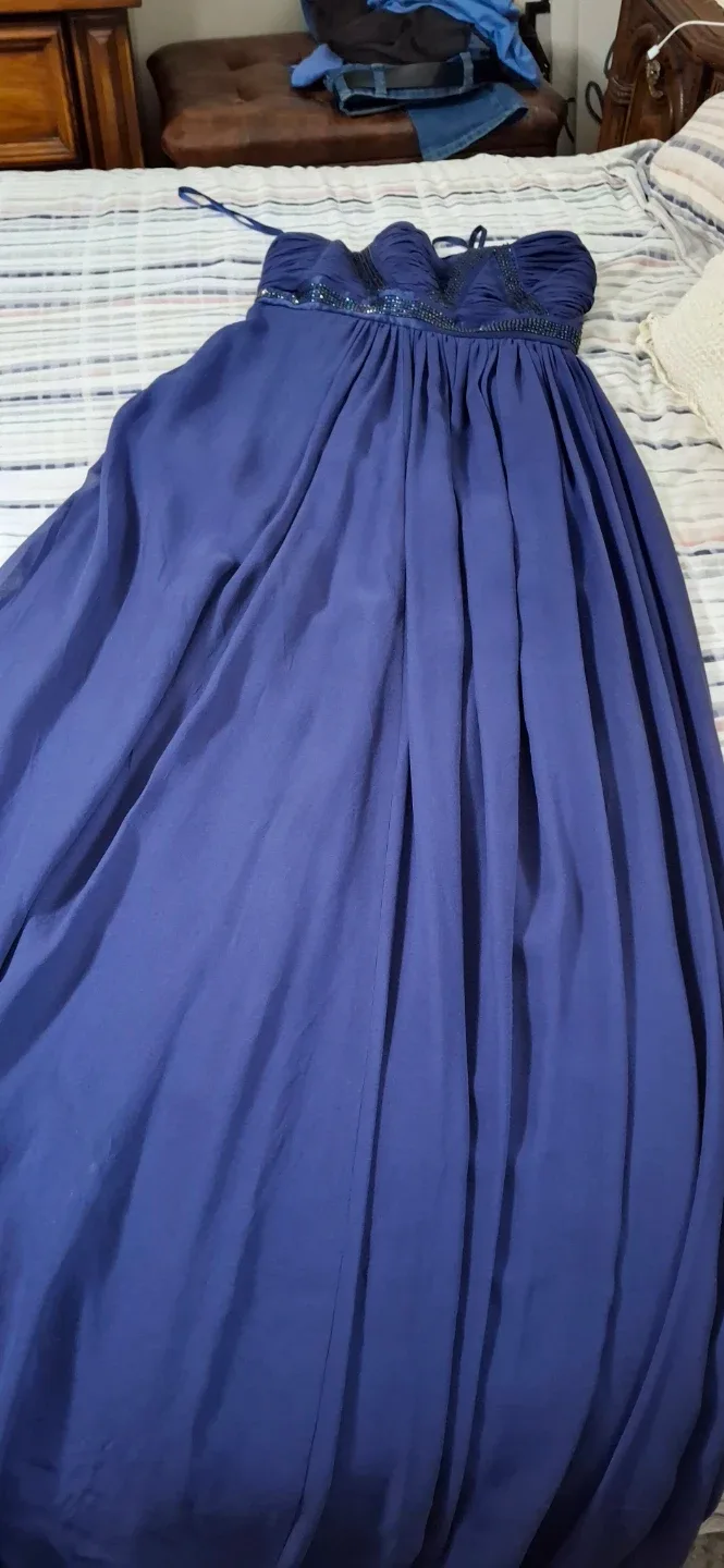 Navy Blue Formal Dress image indicator(3)