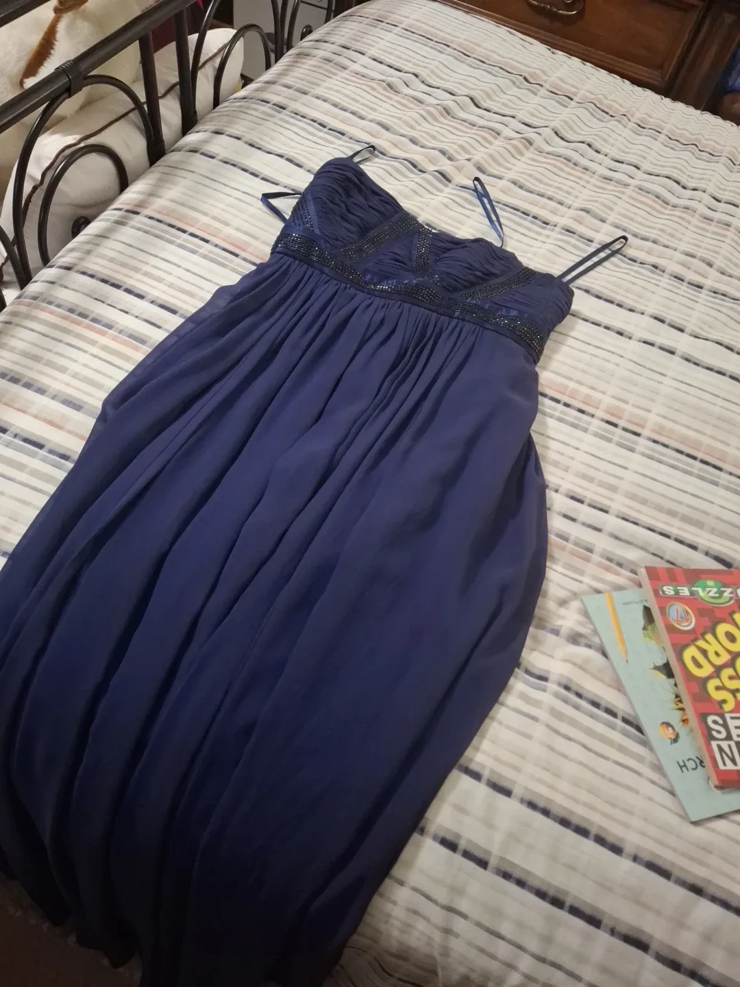 Navy Blue Formal Dress image indicator(6)