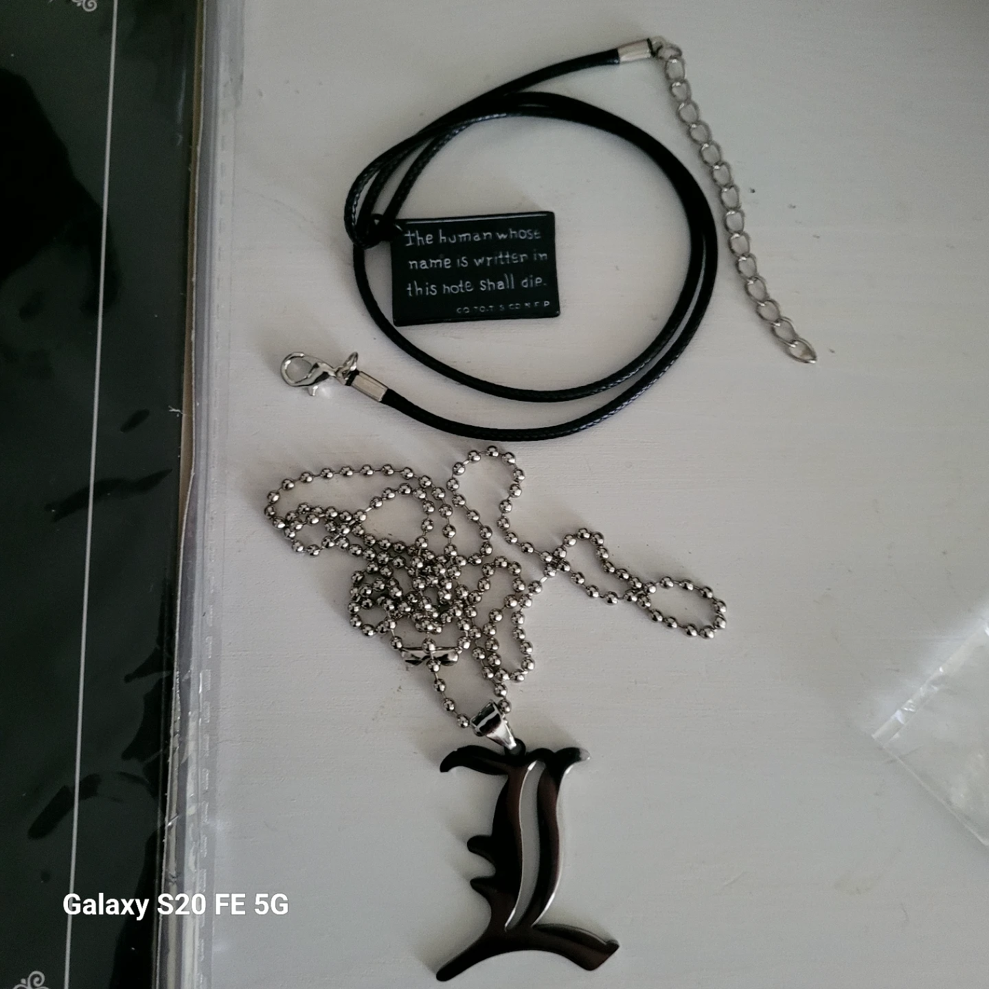 Death Note Notebook, Quill, and Necklace Set - photo 2