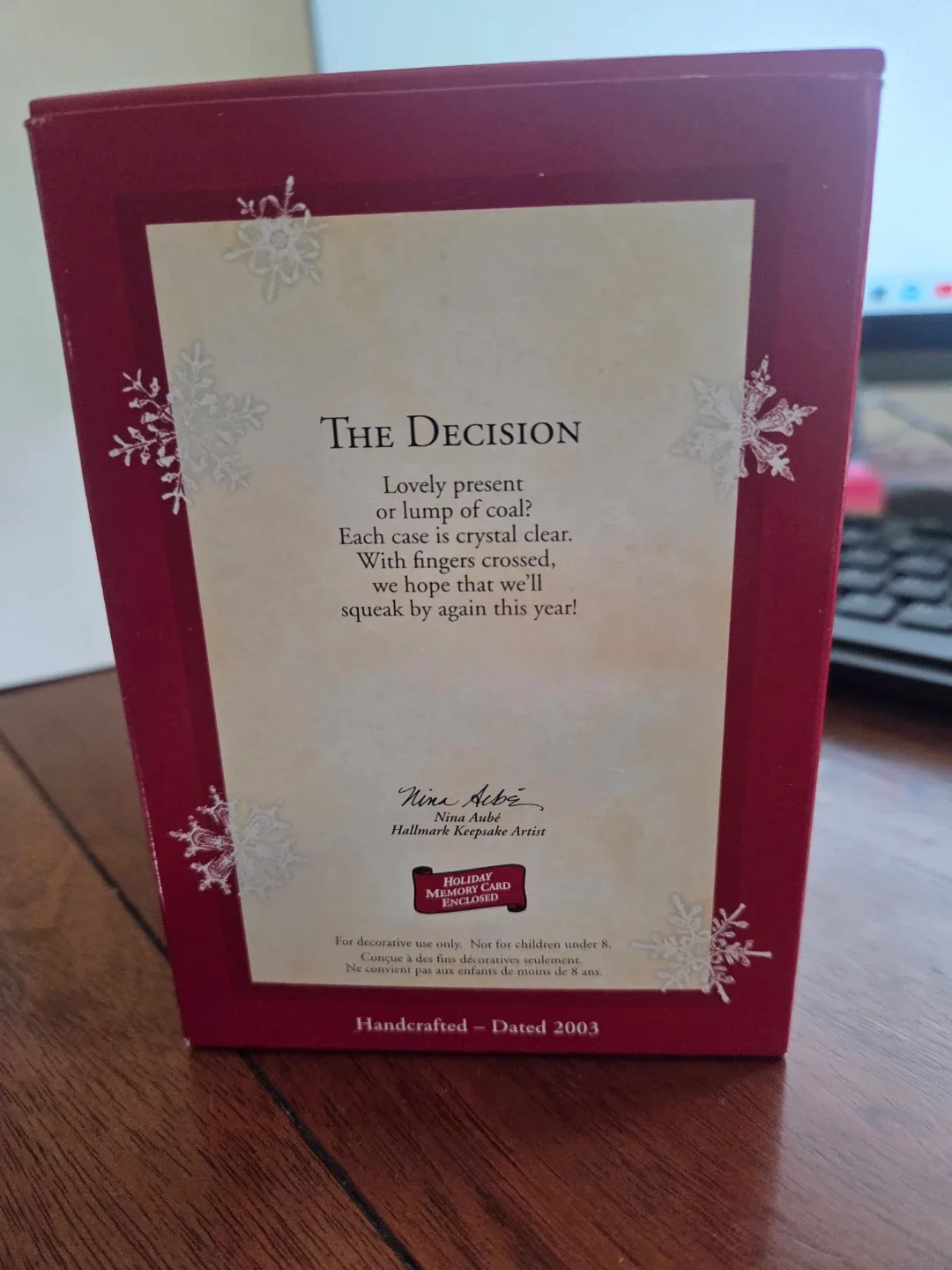 Hallmark Keepsake Ornament - The Decision image indicator(2)