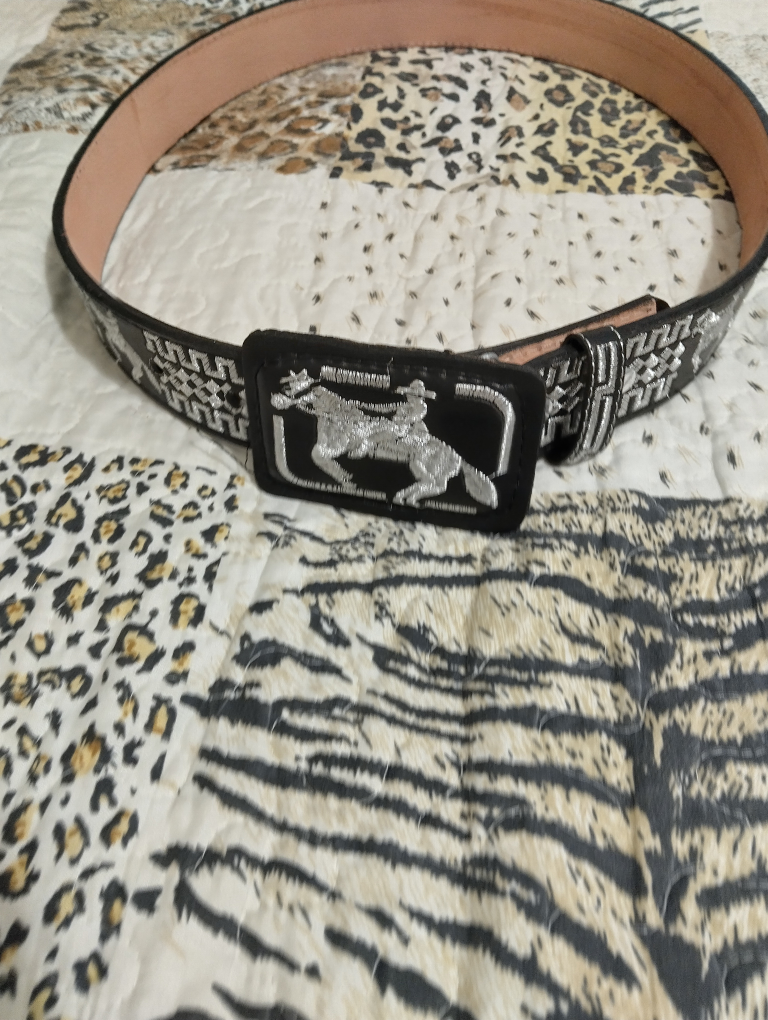 Cowboy Belt with Horse Buckle