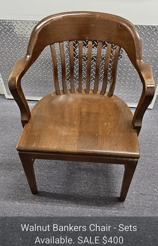 Walnut Bankers Chair