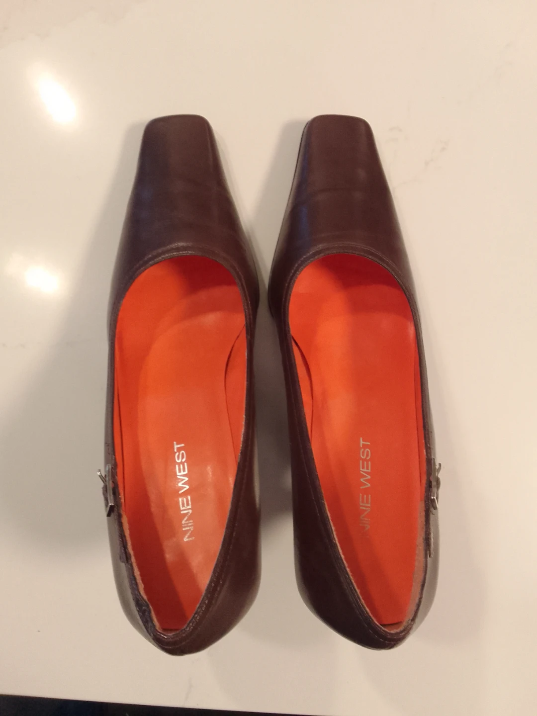 Nine West Brown Leather Heels