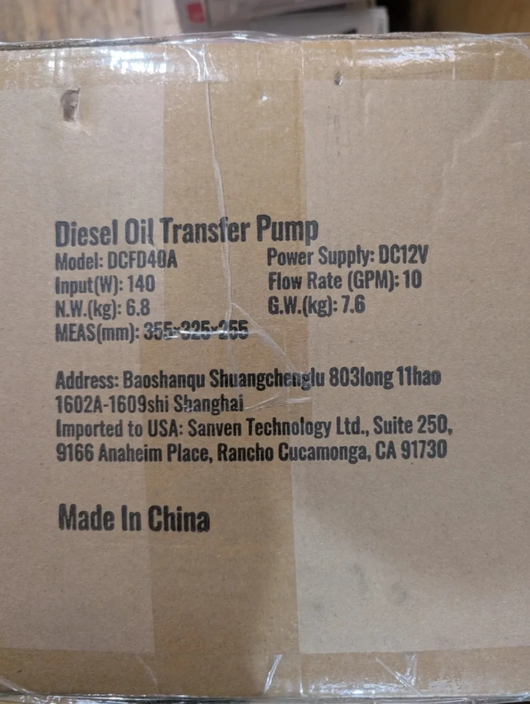 Diesel Oil Transfer Pump DCFD40A
