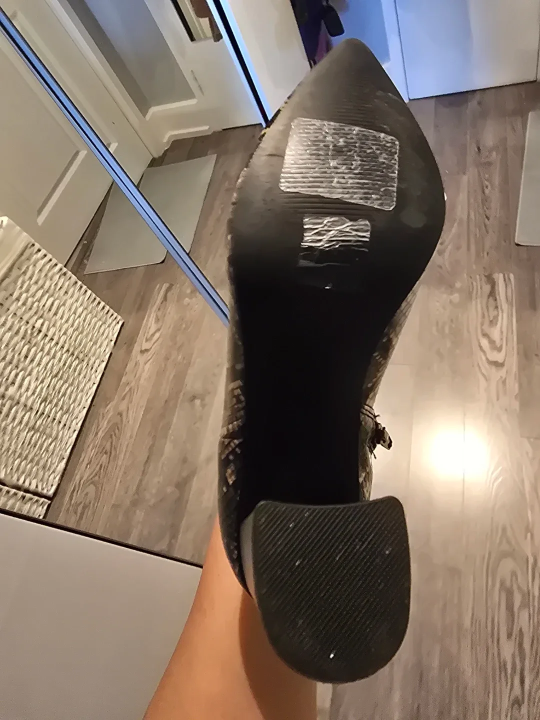 Snakeskin Print Ankle Boots image indicator(2)