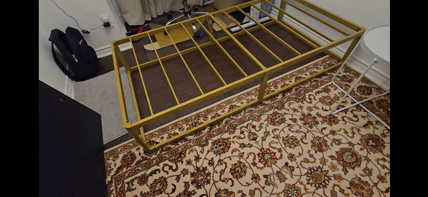 Gold Metal Bed Frame twin size