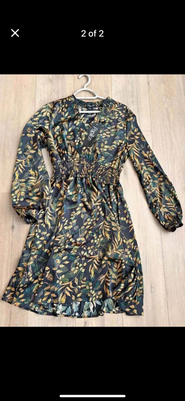 Papillon Smocked Waist Floral Dress image indicator(2)