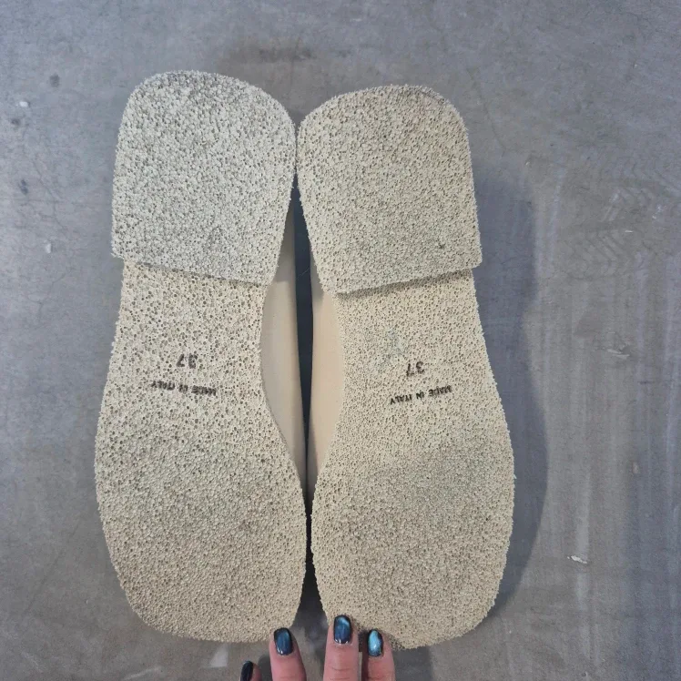 Gravity pope Cream Leather Loafers - Size 37 image indicator(3)