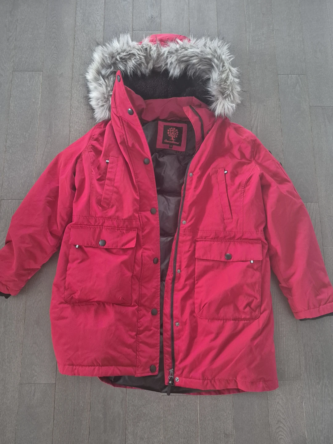 Canadiana Red Winter Parka - Size 1X