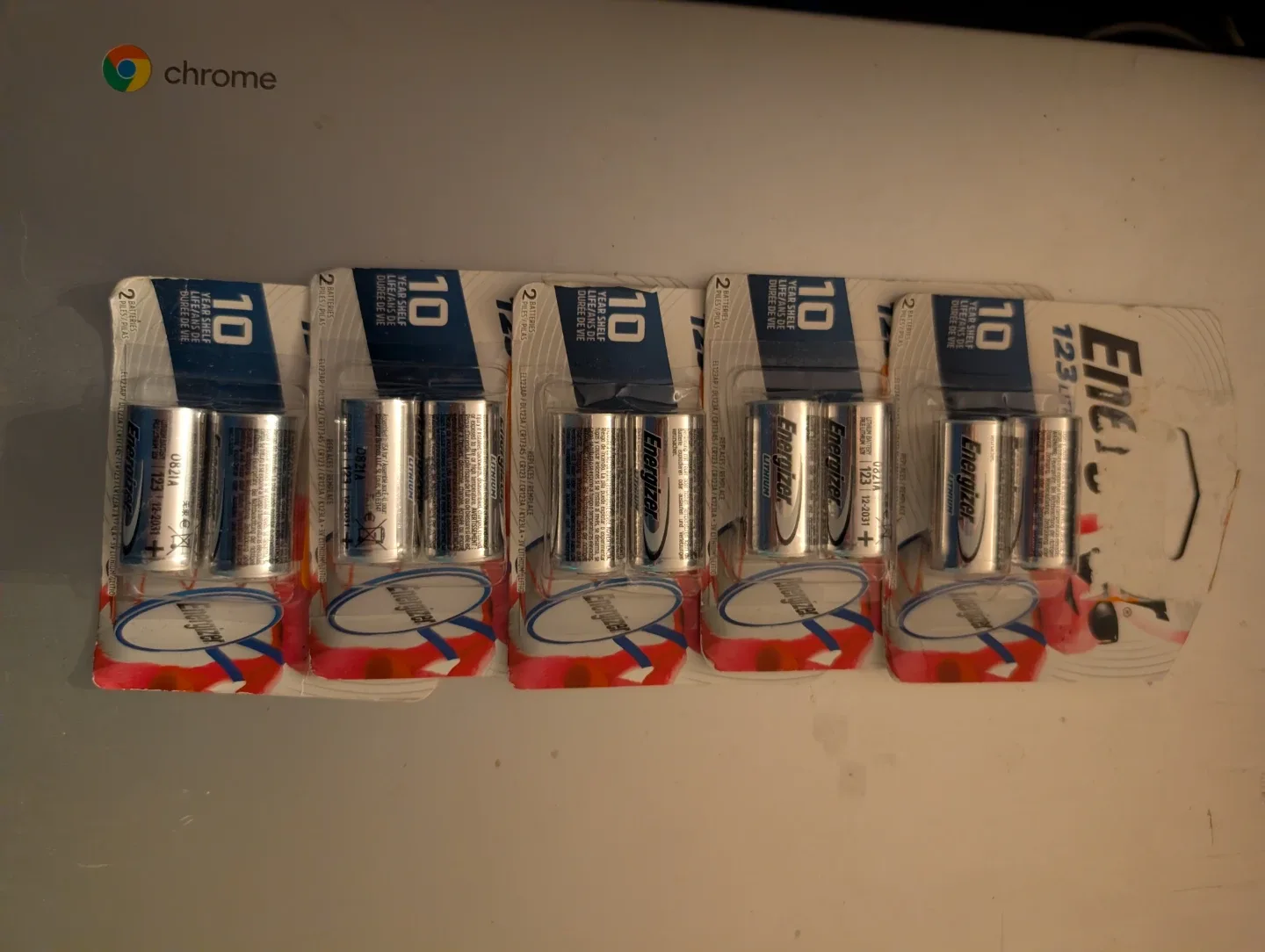 5 Packs of Energizer 123 Lithium Batteries (2 Pack) #Clearout