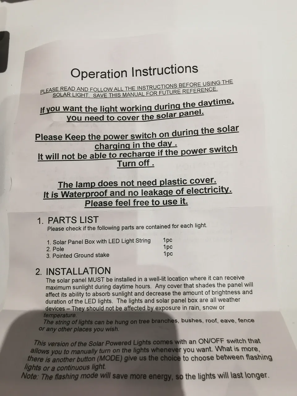 #Cleanout 100 LED Multicolor Solar Powered String Lights image indicator(3)