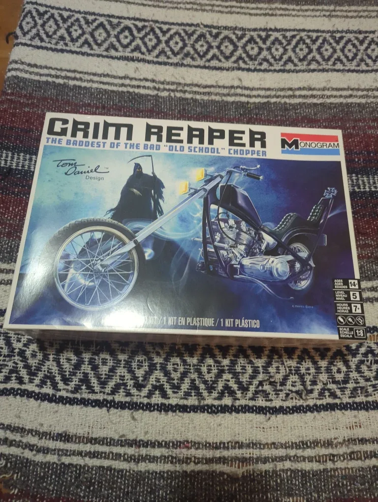 Monogram Grim Reaper Chopper Model Kit - New