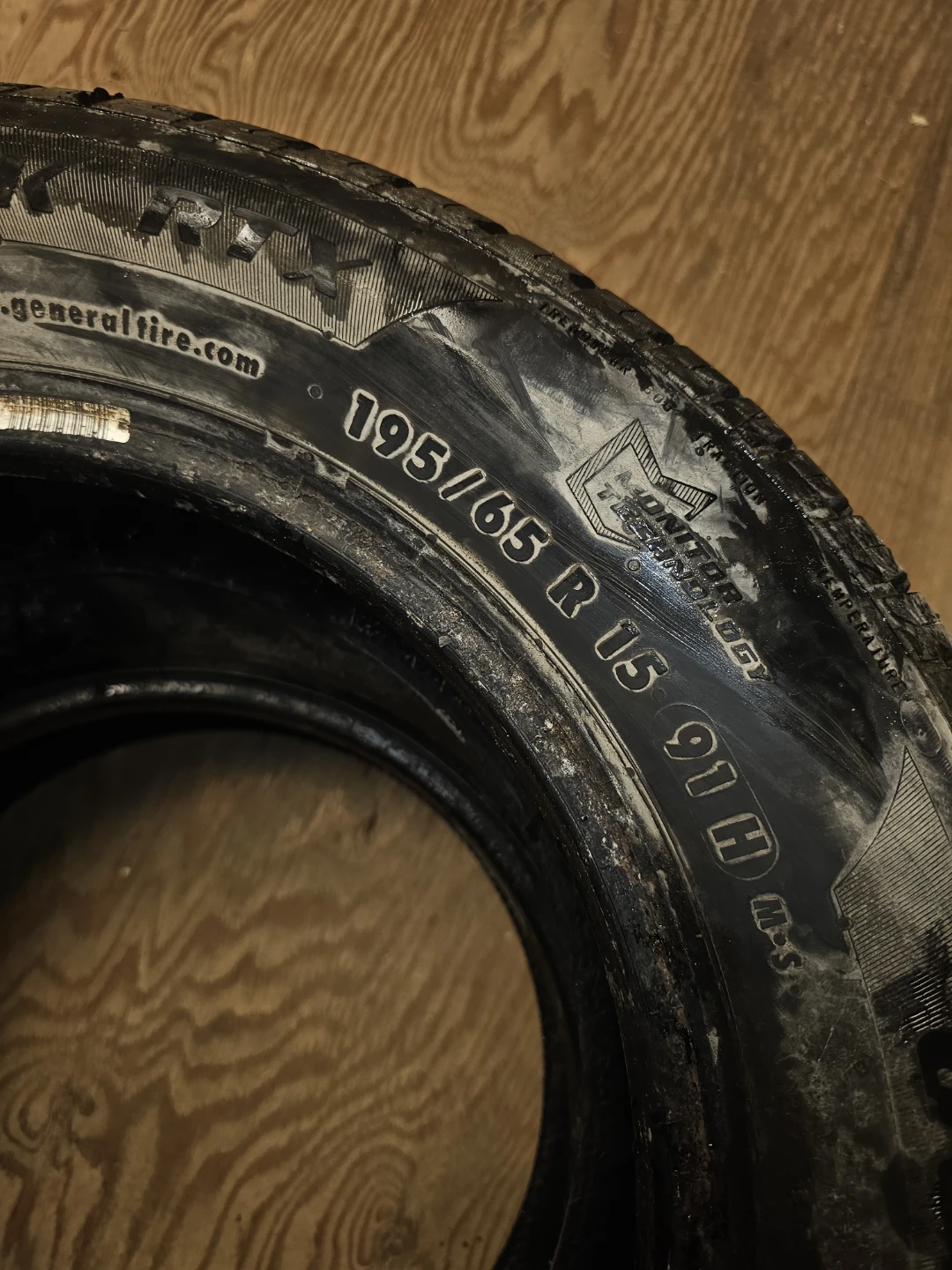 2X195/65/R15 general altimax all season tires only 2