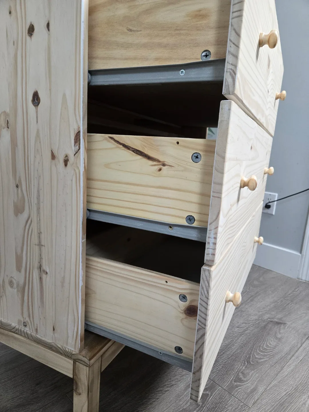 Excellent condition ikea tarva tall 5 drawer dresser. image indicator(5)