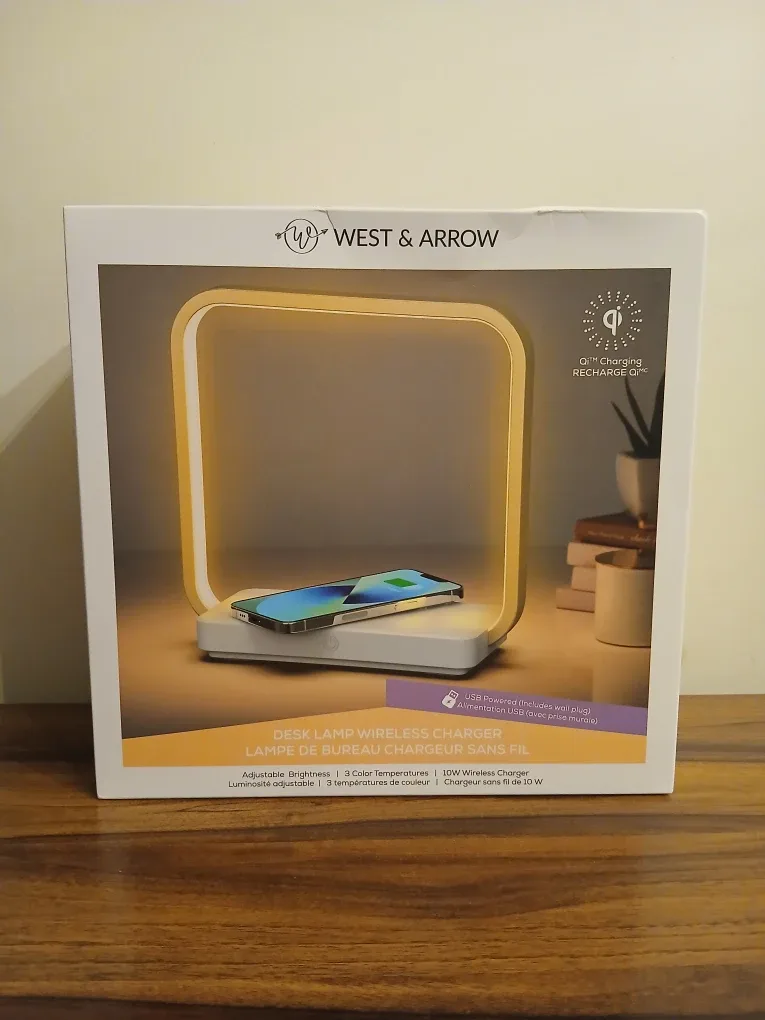 New West & Arrow Desk Lamp Wireless Charger